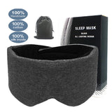 Unisex Cotton Blackout Eye Mask Oversized Eyeshade Adjustable Sleeping Blindfold 68UD