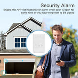 Wifi Tuya Garage Door Controller Smart Door Sensor Opener No Wiring Smart Life APP Control Voice Control (US Plug)