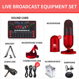 T2 Condenser Microphone Professional Live Sound Card Equipment, recording, singing, repairing, computer and mobile phone