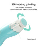Electric Baby Nail Clippers Trimmer Toddler Toes Trim Nails Polish Care Set Rechargeable Baby Nail Clippers Newborn Safety Care