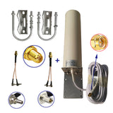 Outdoor Antenna 4G 3G GPRS  High Gain  Omni-Directional TS9 CRC9 Adapter 5m Cable Wide Band for Signal Booster Repeater Extender