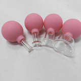 1 Set of 4pcs Vacuum Cupping Cups Back Body Massager Household Suction Vacuum Can (Brown)