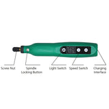 Cordless Rotary Tool 3.7V Li-Ion Power 5 Variable Speed USB Charging for Light-Duty Crafting Polishing Waxing Drilling Engraver