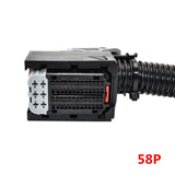 58Pin Way ECU Connector Auto PC Board Socket With Full Pin Wiring Harness Pigtail For Delphi DCM3.2