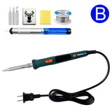 Adjustable 120W LCD Digital Soldering Gun Welding Tools with Fast Heating Ceramic Heater Temperature Electric Soldering Iron Set