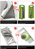 Stainless steel multifunctional Vegetable Cutter, Shearing and Slicing Machine, potato Vegetable wiper Dropshipping