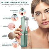 3-IN-1 Heating Microbubble Blackhead Remover Hot Nano Bubble Open Pore Water Cycle Vacuum Suction Deep Cleaning Face T Zone Nose