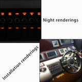 3  Gang 12V/24V  Marine Rocker Switch Panel Breaker Waterproof