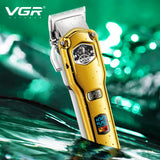 Adjustable Cordless Washable Hair Clipper For Men Electric Beard Hair Trimmer Rechargeable Hair Cutting Machine Professional