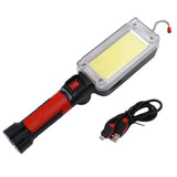 LED Flashlight Rechargeable Work Lantern Inspection Lamp Spotlight Torch Camping Light with Magnetic Hanging Hook