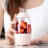 Portable Cute Rabbit Ears Electric Juicer Cup Household USB Charging Mini Smoothie Fruits Blender Outgoing Extractor