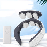 Remote Control 6 Head Neck Massager Infrared Heating Pulse Cervical Spine Massage Physiotherapy Neck Pain Relief Relaxation Tool