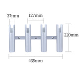 Boat Accessories marine 4 Link Tubes Boat Fishing Rod Holder Aluminium Rod holder for Marine Yacht