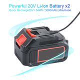Brushless Cordless Electric Impact Wrench Rechargeable Low Noise 340 N.M Torque Wrench Power Tools with 18V Lithium-ion Battery