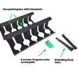2Pcs Large Capacity Desk Cable Management No Punching Cable Storage Rack For Storing Multiple Sockets And Power Supplies