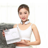 Electric Pulse Heat Neck Far Infrared Cervical Massager Heat Relaxing Health Care Intelligent Pain Relief with electrode sheet