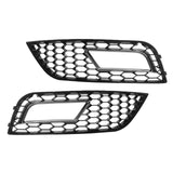 1 Pair Car Fog Light Grille Cover for Audi A4 B9 8K0807682K 8K0807681K 8KD 807 681B 8KD 807 682B Black Premium