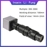 Full HD 1080P 60FPS HiSilicon 3516A Sensor Industrial Electronic Video Microscope HDMI-compatible Magnifier for Welding Repair