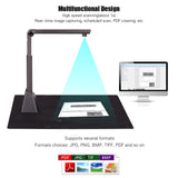 Portable Adjustable High Speed USB Book Image Document Camera Scanner 8 Mega-pixel High-Definition with OCR Function LED Light