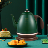 Retro Electric Kettle 304 Stainless Steel Household appliances 1.5L Portable Travel Water Boiler 1500W European style Coffee pot