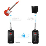 M-VAVE Guitar Wireless System Audio Transmitter Receiver with 5.8G ISM Band &amp; 6.35mm Jack for Electric Bass Guitars Amplifier