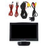 5 inch  LCD Screen Car Monitor Car Rear View Reverse Camera  8 LED  Car Reversing Parking Camera Screen Display