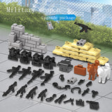 Children's Weapon Building Blocks Black War Horse Bricks Middle Age Action Figures Land Force Blocks Knight Armor Toys Gifts