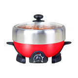 2L Multi Cooker Electric Hot Pot Small Household Electric Grill Pans Non-stick Barbecue Pan 800W 220V Food Cooker Yunlinli Metal