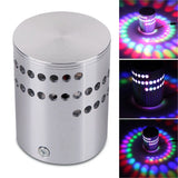 Colorful RGB Spiral Hole Wall Lamp Surface Install LED Light Luminaire Lighting