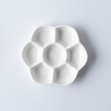Round Flower Ceramic Palette For Watercolor Gouache Painting Plum Flower Palette Art Supplies