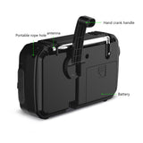 Emergency Radio 2500mAh-Solar Hand Crank Portable AM/FM/NOAA Weather Radio with Flashlight&amp;Reading Lamp Cell Phone Charger