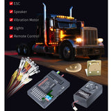 G.T.Power Container Truck Lighting And Voice Vibration System PRO With 60A ESC Output For RC Car Accessories Parts