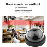 Black Plastic Smart Indoor/Outdoor Dummy Home Dome Fake CCTV Security Camera with Flashing Red LED Light CA-05 Dropshipping