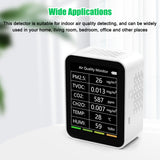 Tuya WiFi Air Quality Detector 6 In 1 Detector PM2.5 TVOC CO2 CH2O Temperature Humidity Intelligent Linkage APP Remotes Viewing