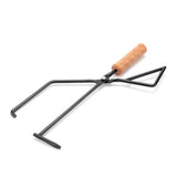 Iron Charcoal Tongs Outdoor Camping Bonfire BBQ Firewood Clip Tool Stovse Fire Charcoal Tongs Wood Handle Firewood Clamp 2023
