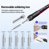 SL103 Electric Soldering Iron US/EU Plug Adjustable Temperature 60W Digital Display Welding Tool Ceramic Heater Electrocautery