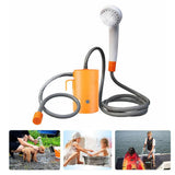 Portable Shower USB Rechargeable Shower Pump  LED light Outdoor Camping Bath Gardening Multifunction Waterproof Hanging Waterin
