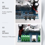 TDA7850 Bluetooth 5.0 Analog Circuit BTL Power Amplifier Board XH-A373 4X50W High Power Car Audio Power Amplifier Board