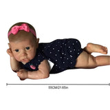 22inch Doll Toy Cute Golden Hair High-Quality Handmade Soft Baby Doll Cute Baby Girl Doll High-quality Handmade Soft Body