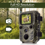 Mini Hunting Camera Waterproof 16MP 1080P Wildlife Scout Camera with Night Vision Hunting Game Camera Photo Traps Hunter Cam
