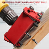 Woodworking Oblique Hole Locator Pratical Aluminium Alloy Drilling Positioner Drill Guide Tool
