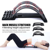 1pc Back Stretch Equipment Massager Massageador Magic Stretcher Fitness Lumbar Support Relaxation Spine Pain Relief random color