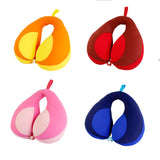 Children Neck Pillow Contrast Color Splicing Travel Sleeping U-shaped Pillows Comfortable Baby's Car Safety Seat Pillow