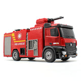 1:14 22CH 2.4G RC Ladder Box Water Spray Fire Truck Machine Remote Control Car Toys Gift For Birthday