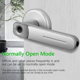 Fingerprint Door Lock Handle USB Rechargeable Anti Theft Smart Biometric Keyless Security Entry Electronic Lock with 2 Keys