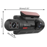 A68 1080P Dual Lens Car DVR Dash Cam USB2.0 Video Recorder G-Sensor Front And Inside Secret Cam Vehicle Motion Detection Camera