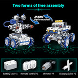 City Technical 2 in 1 RC Deformation Combat Robot Building Blocks Remote Control Monster Truck Car Bricks Toys For Boys