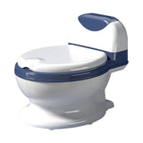 Cartoon Kids Potty Training Toilet Comfortable Safe Toilet Trainer with Soft PVC Pad Lip Handles Cleaning Brush for Toddlers