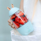 Portable Cute Rabbit Ears Electric Juicer Cup Household USB Charging Mini Smoothie Fruits Blender Outgoing Extractor