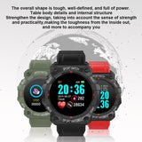 TPU Heart Rate Heart Pressure Health Monitor Smart Bracelet Watch Pedometer Fitness Tracker